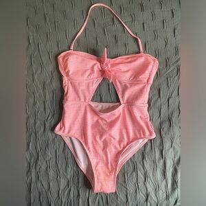 Pink & white Arizona Jean co swimsuit. Sz Small